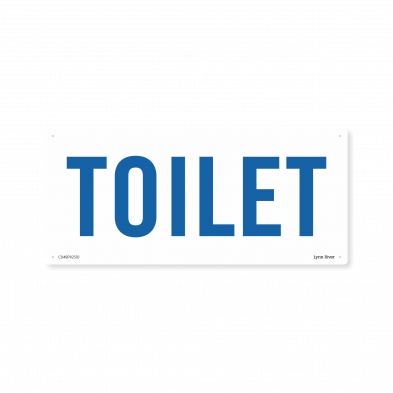  Toilet - Text Only PVC