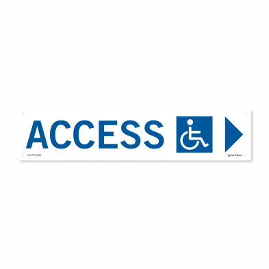 wheelchair access sign