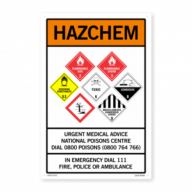 hazardous substances site sign