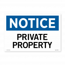  Notice - Private Property PVC