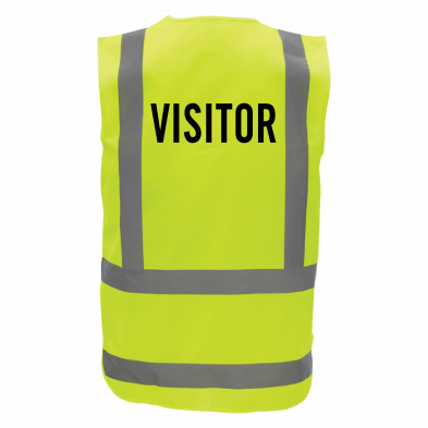  Yellow Hi-Vis Visitor Vest