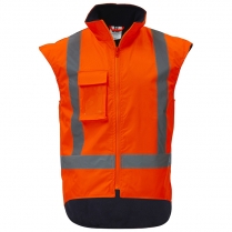 Orange Hi-Vis Fleece Lined Vest
