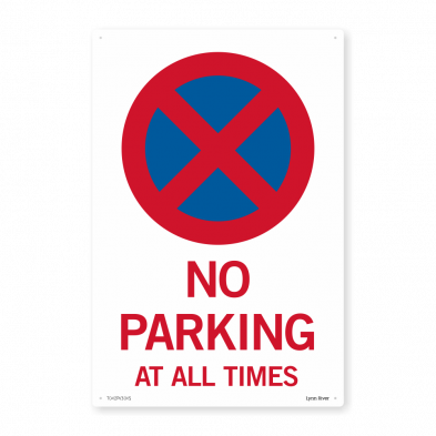 no parking at all times sign