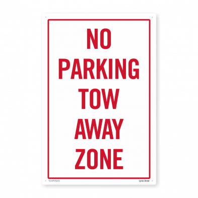  No Parking Towaway Zone  PVC