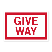 GIVE WAY SIGN