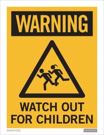 watch for children sign