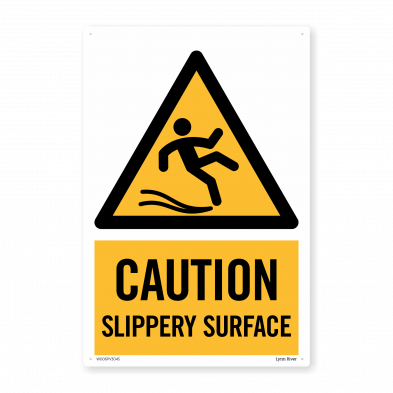  Caution Slippery Surface