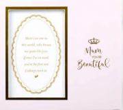 LMMD005 **MUM YOU'RE BEAUTFUL MDF 6X4 PHOTO FRAME