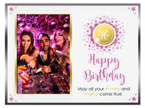 LMPF104 **40TH GLASS GLITTER PF 6X4