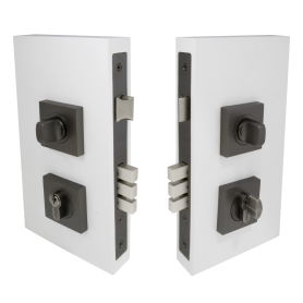 Pull Handle Double Turn Lock Square 60mm