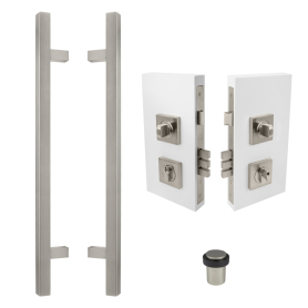 7055 600mm Pull+1184 Lock+5264 Doorstop