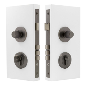 NIDO - Double Turn Lock Kit - Linear Knurl