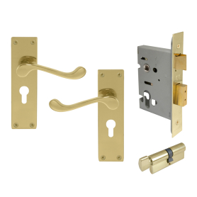 York Square Longplate - Euro Locking Set