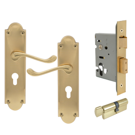 York Victorian Longplate - Euro Locking Set