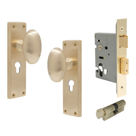 Camden Square Longplate - Euro Locking Set