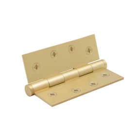 Hinge Brass Fixedpin Flat Tip 100mm x 75mm