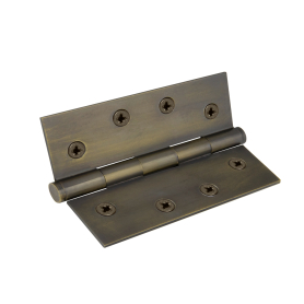 Hinge Brass Fixedpin Flat Tip 100mm x 75mm
