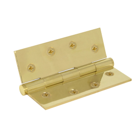 Hinge Brass Fixedpin Flat Tip 100mm x 75mm