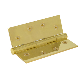 Hinge Brass Fixedpin Flat Tip 100mm x 75mm