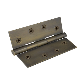 Brass Hinge Loose Pin Flat Tip 100mm x 75mm
