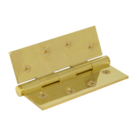 Brass Hinge Loose Pin Flat Tip 100mm x 75mm