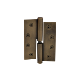 Hinge Brass Lift-Off LH Loose Pin Flat Tip 100mm x 75mm