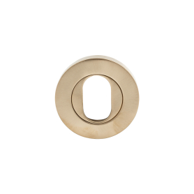 57mm Round Oval Escutcheon (Each) - Brass