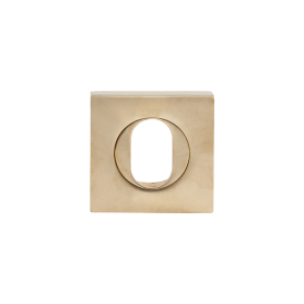 57mm Square Oval Escutcheon (Each) - Brass