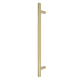 Brass Pull Handle Round 400mm OA - FF
