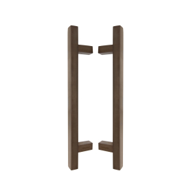 Brass Pull Handle Pair Square 300mm OA