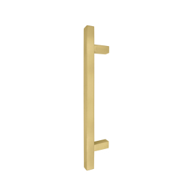 Brass Pull Handle Square 300mm OA - FF