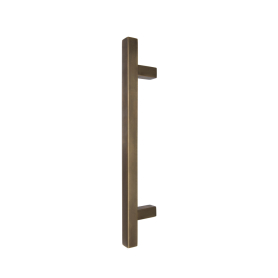 Brass Pull Handle Square 300mm OA - FF