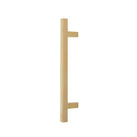 Brass Pull Handle Square 300mm OA - FF