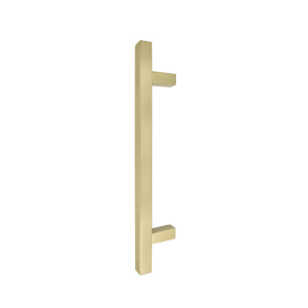 Brass Pull Handle Square 300mm OA - FF