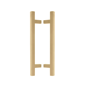 Brass Pull Handle Pair Square 300mm OA