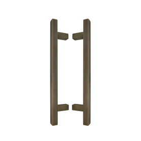 Brass Pull Handle Pair Square 300mm OA