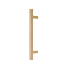 Brass Pull Handle Square 300mm OA - RF
