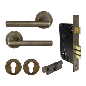 Charleston Round Rose Entrance Set - E85