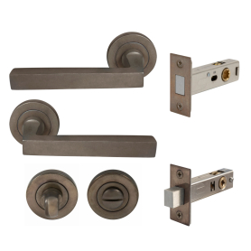Federal Round Rose Privacy Set - Magn. Latch