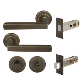 Federal Round Rose Privacy Set - Magn. Latch