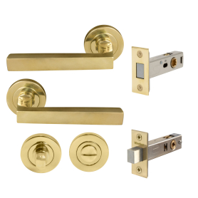 Federal Round Rose Privacy Set - Magn. Latch