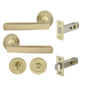 Federal Round Rose Privacy Set - Magn. Latch