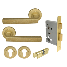 Federal Round Rose Entrance Set - E48