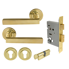 Federal Round Rose Entrance Set - E48