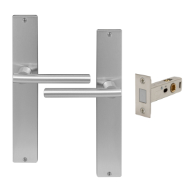 Charleston Longplate Square Passage Set - Magn. Latch