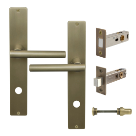 Charleston Longplate Square Privacy Set - Magn. Latch