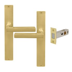 Federal Longplate Square Passage Set - Magn. Latch