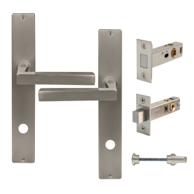 Federal Longplate Square Privacy Set - Magn. Latch