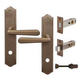 Villa Longplate Traditional Privacy Set - Magn. Latch