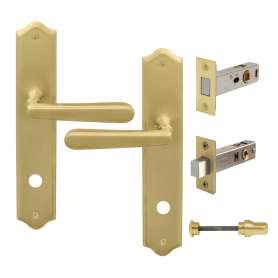 Villa Longplate Traditional Privacy Set - Magn. Latch